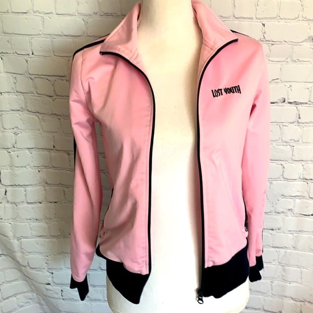Forever 21 Pink Full Zip Up Jacket - Lost Youth M